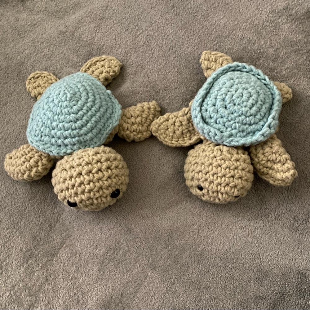Handmade Crocheted Turtle - Picture 2 of 2